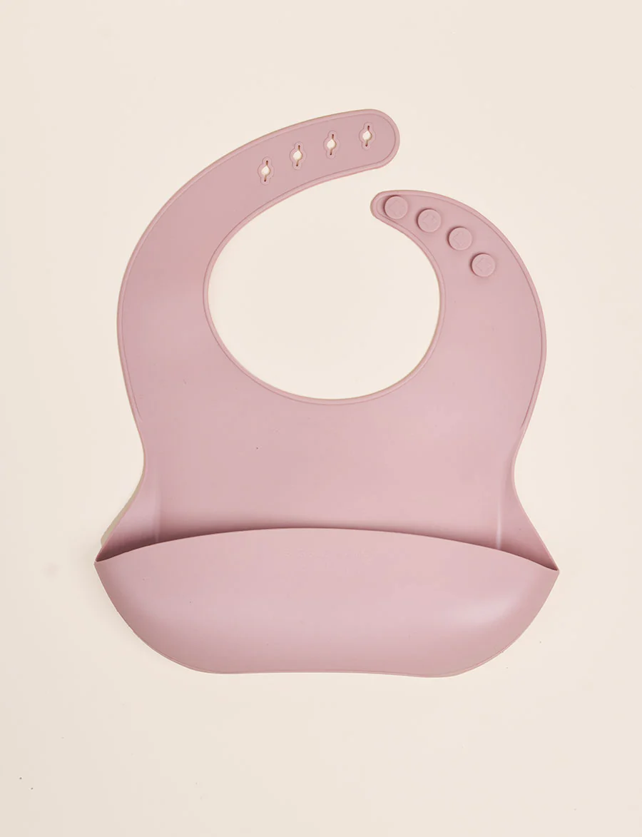 Giggle & Sprout Pink Silicone Bib